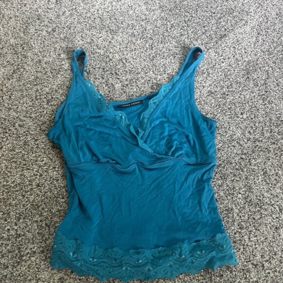 Blue lace tank - Picture 1 of 1